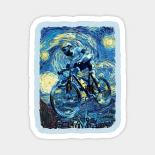 Cycle Van Gogh Style Magnet