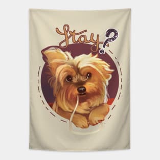 Trufa the Yorkie Tapestry