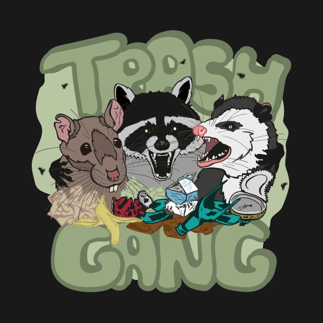 Rat Raccoon Opossum - Team Trash Gang - Garbage Gangsters by Xeire