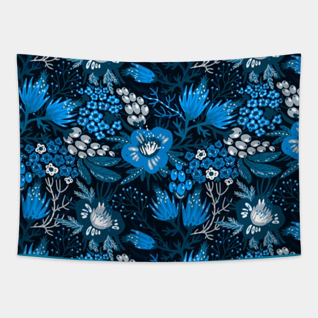 blue floral Tapestry by PREMIUMSHOP