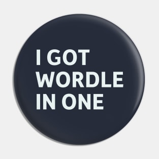 I Got Wordle in One Pin