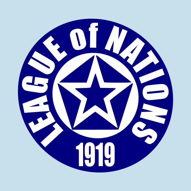 World History League of Nations Logo First World War World Peace Organization Woodrow Wilson Fourteen Points United Nations by Yesteeyear