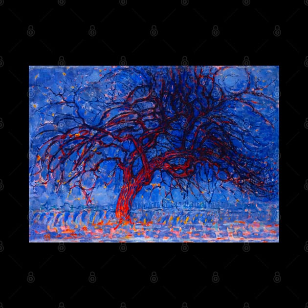 Evening; Red Tree (1909) by Piet Mondrian by Comrade Jammy