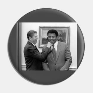 Muhammad Ali and Ronald Reagan Pin