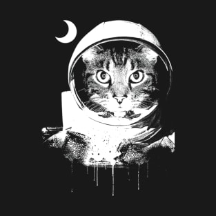 Space Cat Astronaut T-Shirt