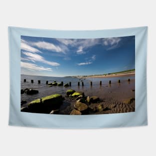 The beach at Whitley Bay in June Tapestry