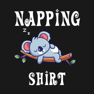 napping shirt with cute sleeping koala T-Shirt