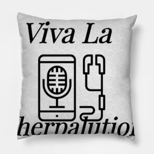 Viva Logo in Black Pillow