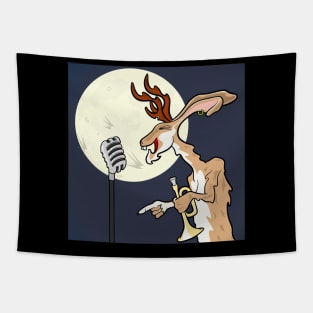 Jackalope Singer Tapestry