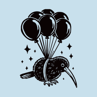 Kiwi Bird In Flight T-Shirt