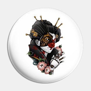 robot geisha Pin