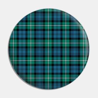 Clan Forbes Ancient Tartan | Green and Blue Scottish Plaid Pin