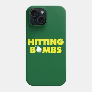 Hitting Bombs - Green Phone Case