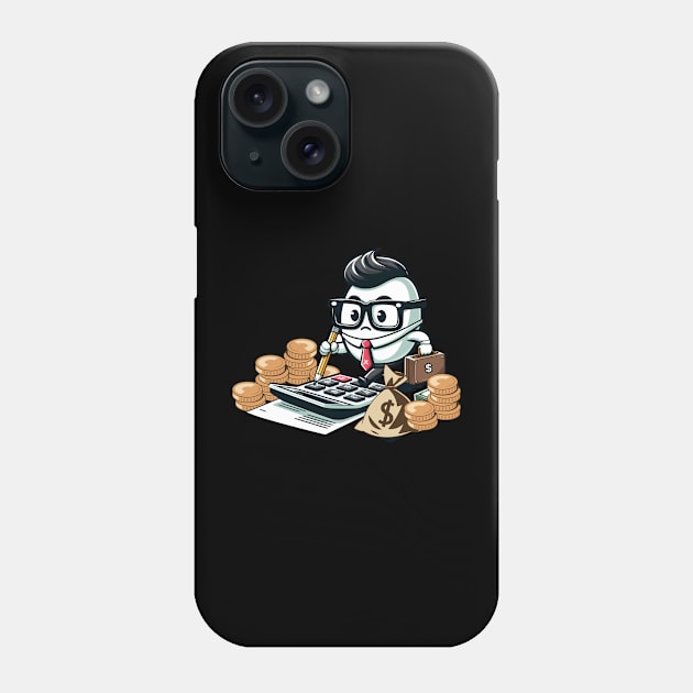 Funny Accountant Phone Case by Create Magnus