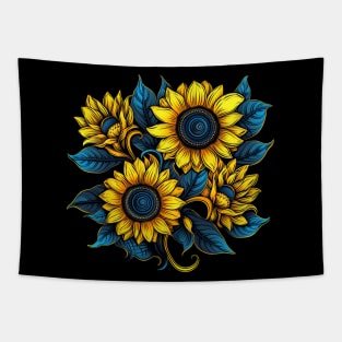 Sunflower Bouquet Tapestry