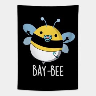 Bay-bee Cute Baby Bee Pun Tapestry