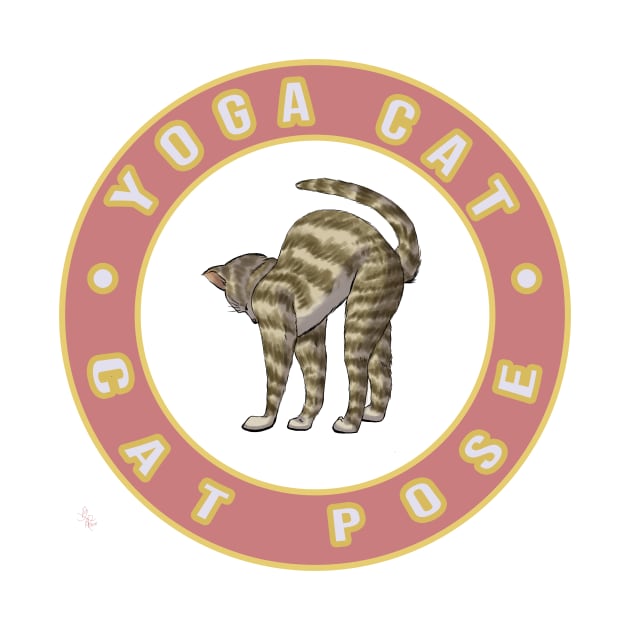 Yoga Cat - Cat Pose by Benita Alonso