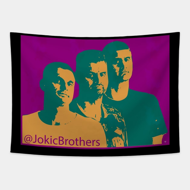 Nikola Jokic Brothers twitter follow Tapestry by vlada123