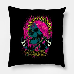 Anarchy Skull Pillow