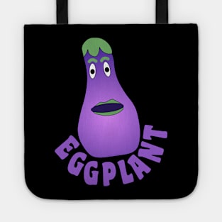 Eggplant Text Tote