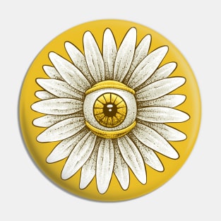 Eye of Daisy Flower Pin