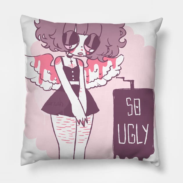 body dysmorphia Pillow by tearzah