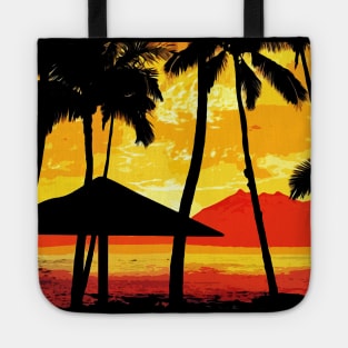 Scarface Mural Miami Sunset Tote