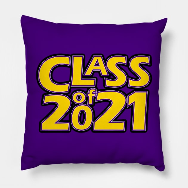 Grad Class of 2021 Pillow by gkillerb