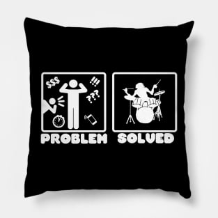 Problem Solved Drums Pillow