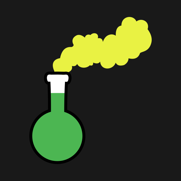 Discover Vivid Neon Laboratory Flask - Chemistry - T-Shirt