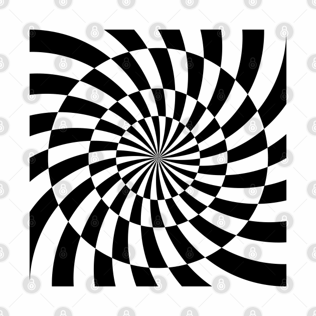 Op art spiral mindf*ck by kallyfactory