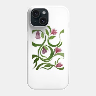 hand drawn floral pattern Phone Case