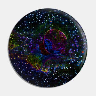 Black Panther Art - Glowing Edges 181 Pin