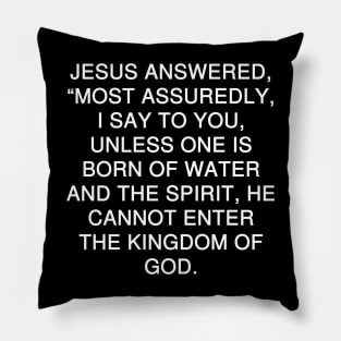 John 3:5 (NKJV) Pillow