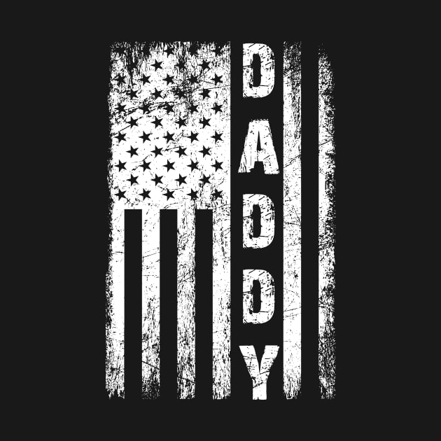 American Flag Father's Design USA Daddy Stripe by ScottsRed