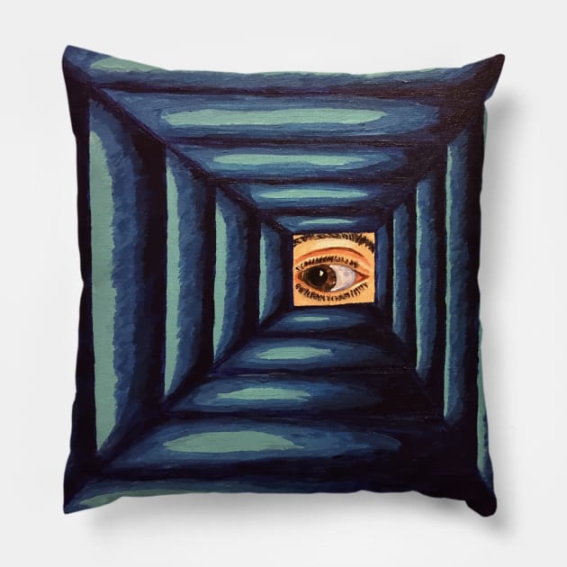 Eye Squared Pillow by JKP2 Art