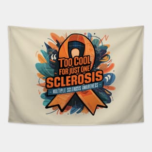 Multiple Sclerosis Awareness Orange Ribbon World MS Day Tapestry