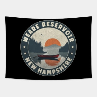 Weare Reservoir New Hampshire Sunset Tapestry