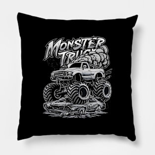 Monster Truck Lover Pillow