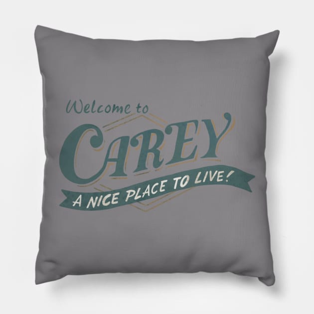 Welcome to Carey Pillow by TeapotGhost