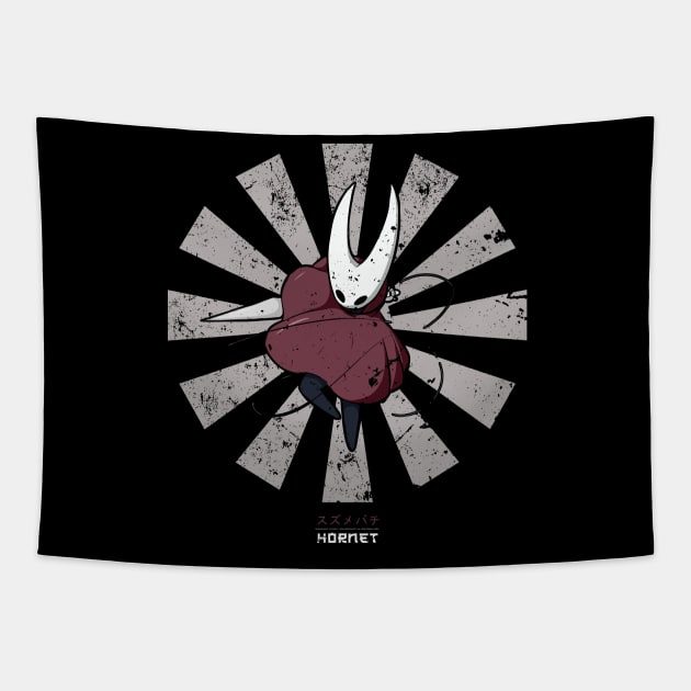 Hornet Retro Japanese Hollow Knight Tapestry by Nova5