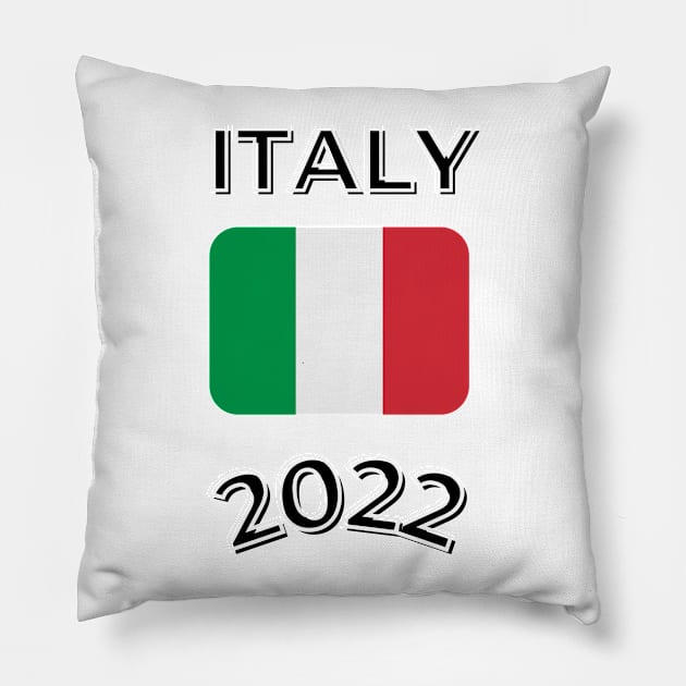 Italy 2022 Ver 2 Pillow by AnastasioArts