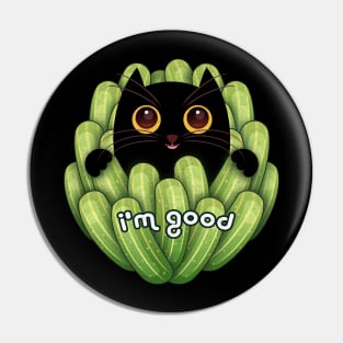 CUCUMBER CAT Pin