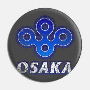 Osaka Prefecture Japanese Symbol Distressed Pin