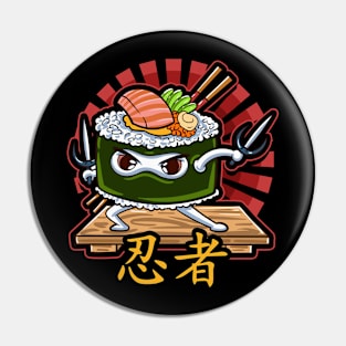 Ninja Sushi Japan Japanese Pin