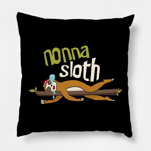 Nonna Sloth Pillow by Tesszero