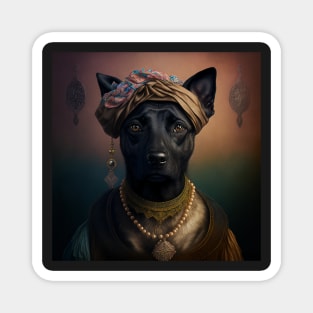 Black Malinois Fortuneteller Magnet