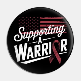 Head & Neck Cancer Support - Throat Cancer Ribbon Pin