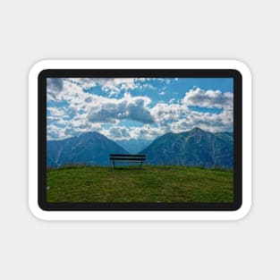 A grandstand view of the clouds Magnet