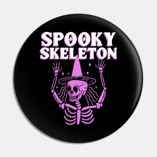 spooky skeleton Pin